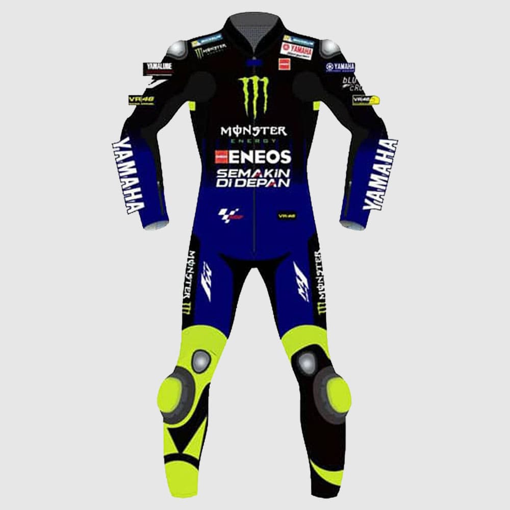 YAMAHA Monster Energy MotoGP Rossi Replica Biker Racing Suit ...